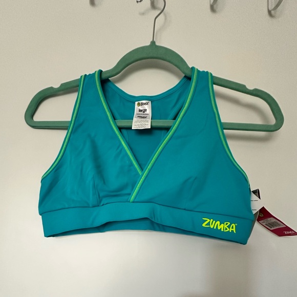 Zumba Waterfall V-Bra Top - Picture 1 of 3